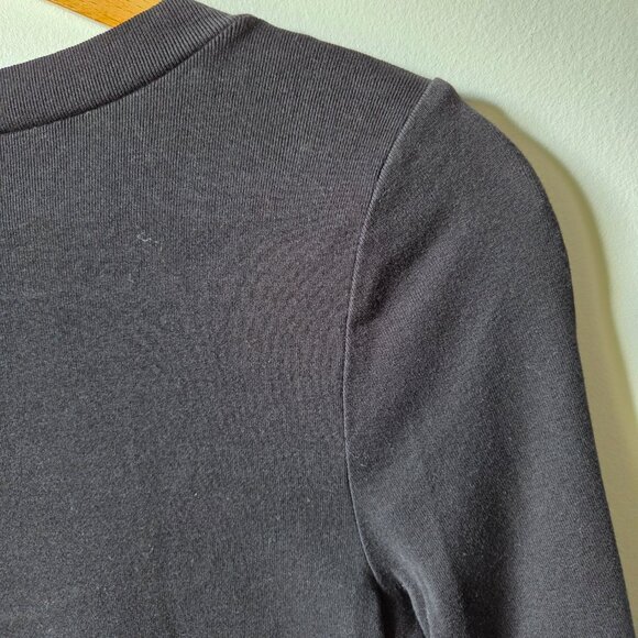EUC LIKE NEW J CREW BLACK SCOOP NECK HALF SLEEVES SOFT TEE SIZE LARGE - Picture 8 of 14